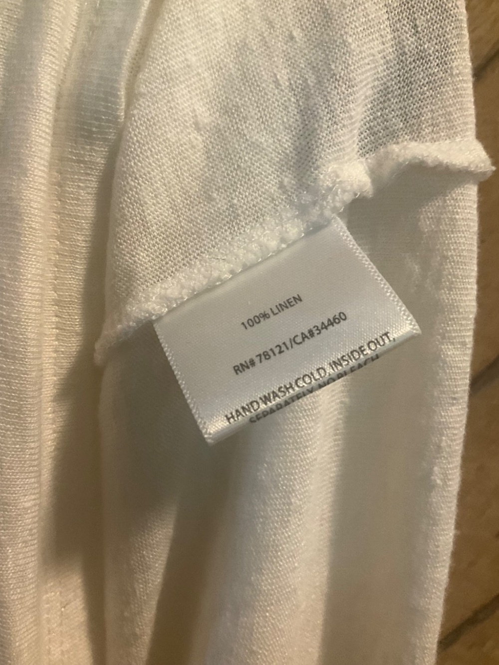 Eileen Fisher white linen 1x Embellished stunner tank top EUC - Picture 5 of 8